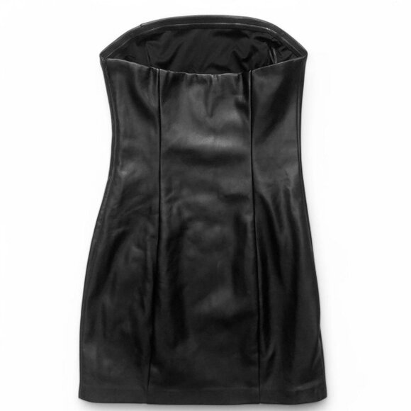 Garage Faux Leather Tube Dress - Picture 6 of 6